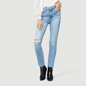 Frame Le Sylvie Slender Straight Jean In Overdrive Size 27